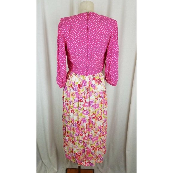 Vintage 70s Jane Schaffhausen Belle France Provençal Print Souleiado Dress 8 - Picture 5 of 10